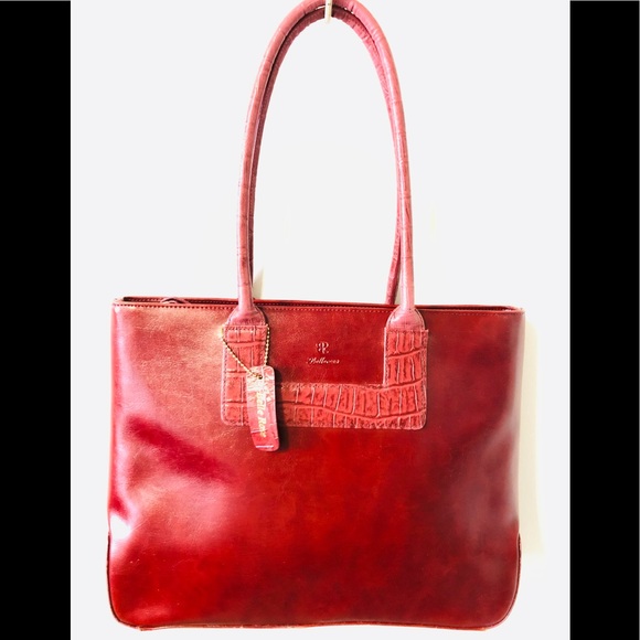 Bellerose Handbags - Bellerose alligator leather red bag/tote